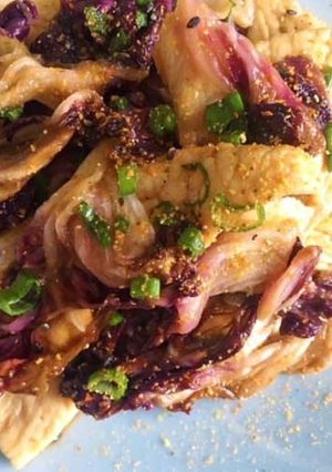 ラディッキオと鶏肉のみそ炒め-レシピのメイン写真