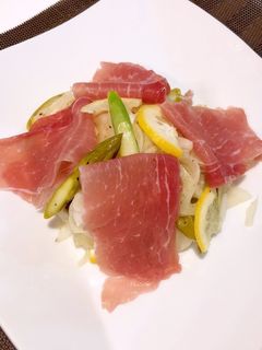 新玉ねぎとアスパラのレモンマリネ!-レシピのメイン写真