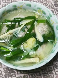 ⅲタケノコと肉団子のスープ-レシピのメイン写真