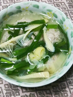 ⅲタケノコと肉団子のスープ-レシピのメイン写真