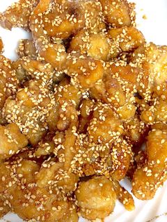 簡単おいしいな鶏皮カリカリ甘酢焼き揚げ-レシピのメイン写真