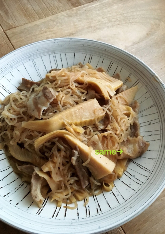 たけのこと豚肉の炒め煮-レシピのメイン写真