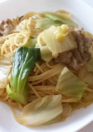 キャベツと豚こまのパスタ-レシピのメイン写真