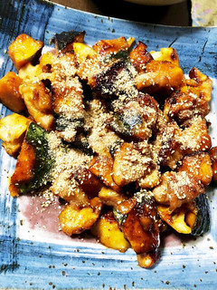カボチャと蓮根と鶏肉の甘酢焼き-レシピのメイン写真