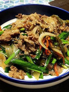 ご飯わしわし♪「牛肉と春雨の甘辛炒め」-レシピのメイン写真