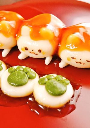 猫のみたらし団子『みたらしにゃんこ』-レシピのメイン写真