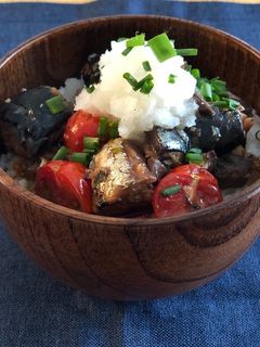 サバトマすき焼き風丼 鯖の水煮缶で!-レシピのメイン写真