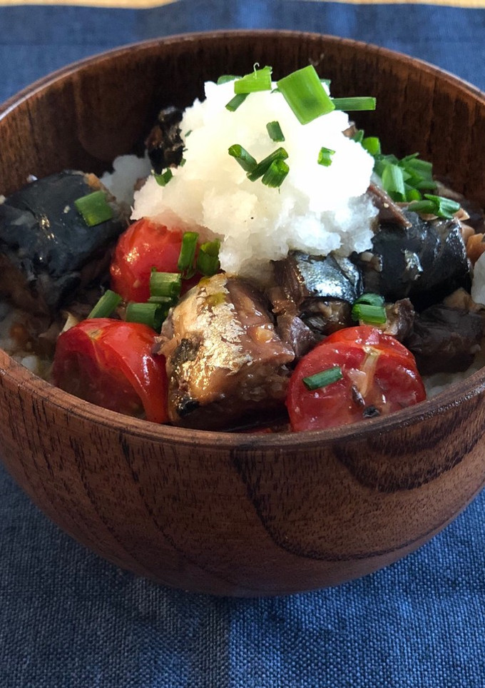 サバトマすき焼き風丼 鯖の水煮缶で！-レシピのメイン写真