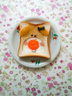 まんまるお鼻✿わんちゃんとーすと。-レシピのメイン写真