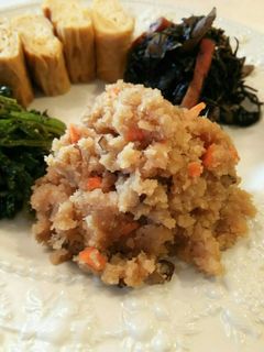 お弁当 蓮根入り卯の花(おからの煮物)-レシピのメイン写真