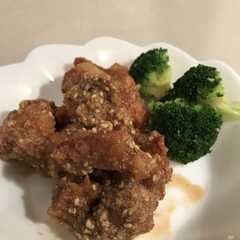 รูปของ 米粉の唐揚げごま味噌和え♪