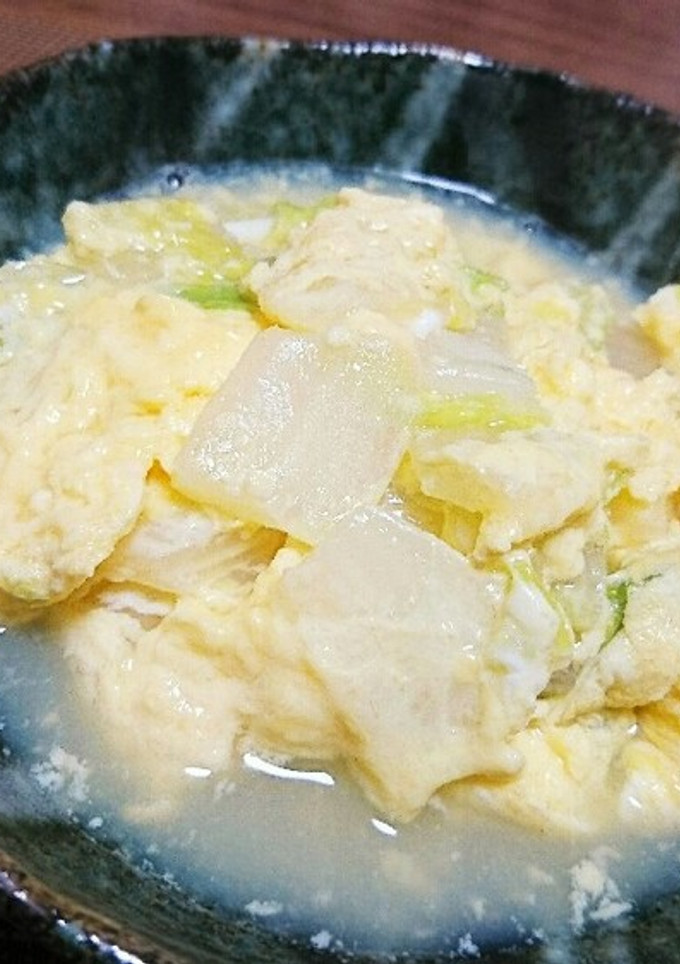 男の白菜卵とじ-レシピのメイン写真