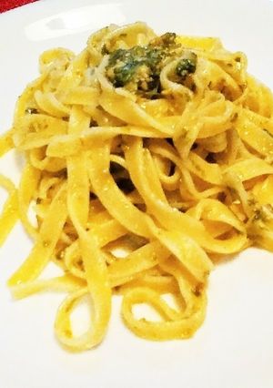 ふきのとうのパスタ、ジェノベーゼ風-レシピのメイン写真
