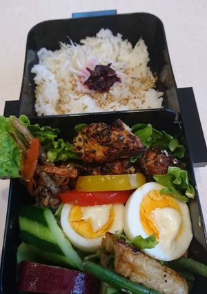 男子高校生お弁当★６日目★むね肉塩麹揚げ-レシピのメイン写真