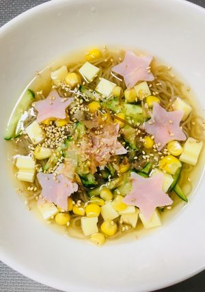 簡単♪子供が喜ぶキラキラ星冷麺☆-レシピのメイン写真