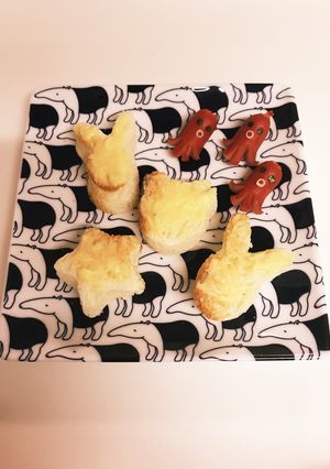 ❁蜂蜜バタートーストとウインナー❁-レシピのメイン写真