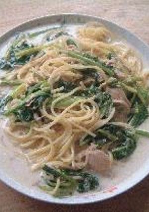 ほうれん草とツナのミルクパスタ-レシピのメイン写真