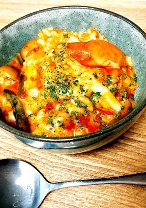 野菜ジュースdeトマトリゾット-レシピのメイン写真