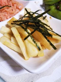 おつまみに〜わさび醤油が美味し♡山芋短冊-レシピのメイン写真