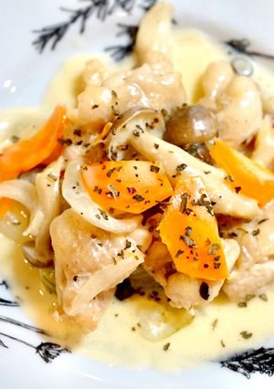 余った生クリームでチキンのクリーム煮♪-レシピのメイン写真