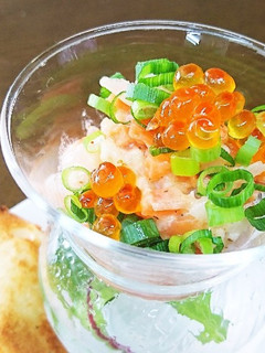 スモークサーモンとホタテのタルタル-レシピのメイン写真