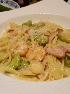 空豆と海老のクリームパスタ-レシピのメイン写真