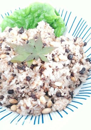 炊飯器でふっくら豆おこわ-レシピのメイン写真
