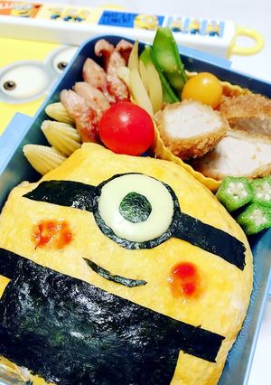 簡単！ミニオン弁当-レシピのメイン写真