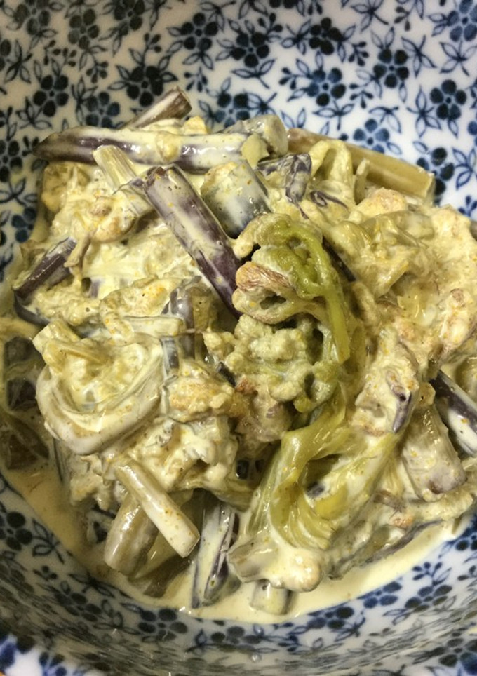 簡単☆わらびのカレーマヨネーズ和え♫-レシピのメイン写真
