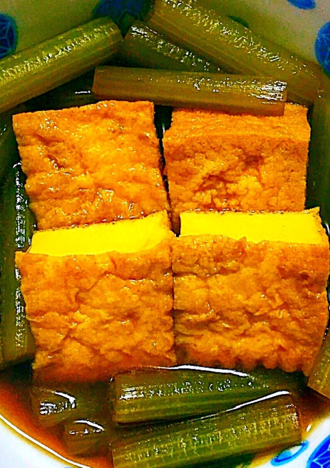 簡単 蕗と厚揚げの煮物-レシピのメイン写真