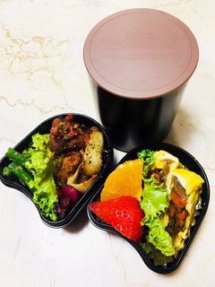 ズボラで愛♡唐揚げ炒め弁当-レシピのメイン写真