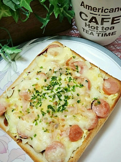 朝食に♪おやつに♪お好み焼き風トースト♪-レシピのメイン写真
