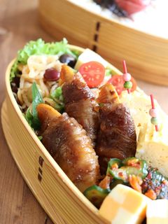 お弁当に☺️筍の牛肉巻き照り煮-レシピのメイン写真