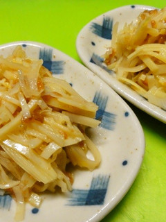 *筍姫皮の梅肉和え*-レシピのメイン写真