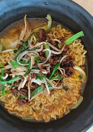 辛ラー担々メン-レシピのメイン写真