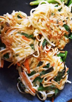 うどんと野菜のﾁﾁﾞﾐ(残り物で)-レシピのメイン写真