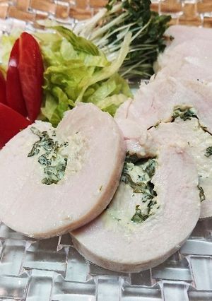 ✿ 鶏ハム～大葉にんにくマヨ風味✿-レシピのメイン写真