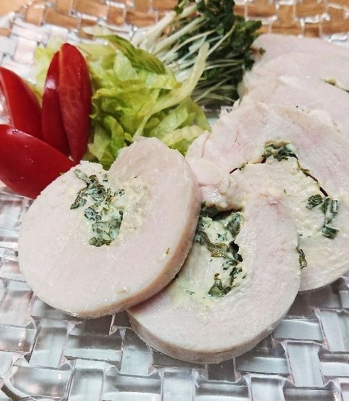 ✿ 鶏ハム～大葉にんにくマヨ風味✿-レシピのメイン写真