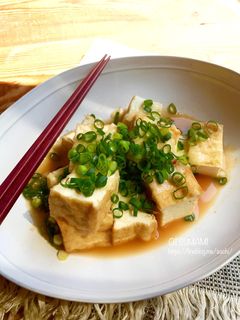 レンジで簡単おつまみ!厚揚げチーズ-レシピのメイン写真