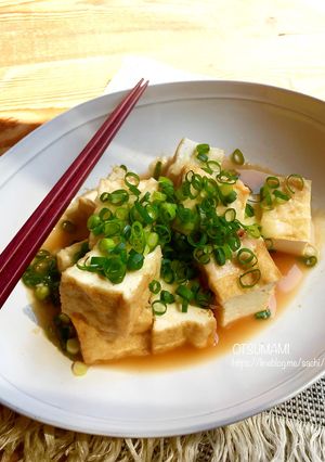 レンジで簡単おつまみ！厚揚げチーズ-レシピのメイン写真