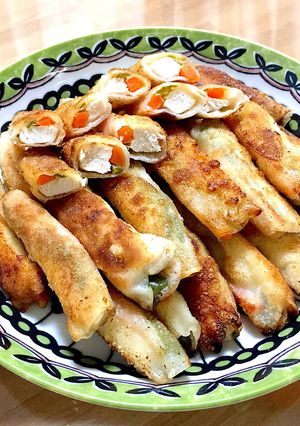 鶏胸肉と野菜のスティック餃子-レシピのメイン写真