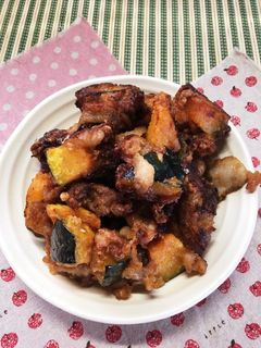 豚肉とカボチャの唐揚げ-レシピのメイン写真