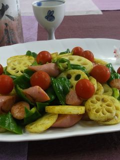 加賀蓮根のカレー炒め-レシピのメイン写真