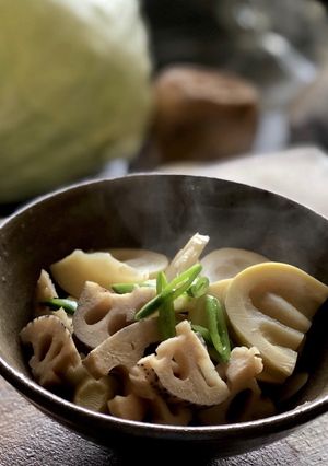 (●´ω｀●)旬 筍 れんこんの煮物-レシピのメイン写真