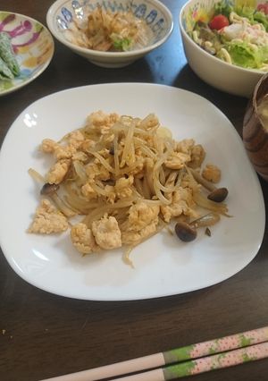 鶏ミンチともやしで味噌炒め-レシピのメイン写真