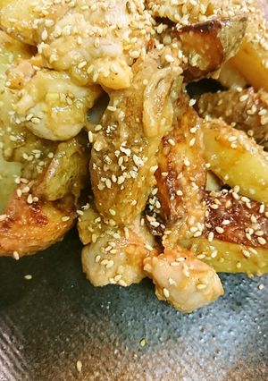 新じゃがと鶏もも梅味噌和え-レシピのメイン写真