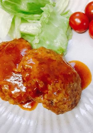 煮込みハンバーグ-レシピのメイン写真