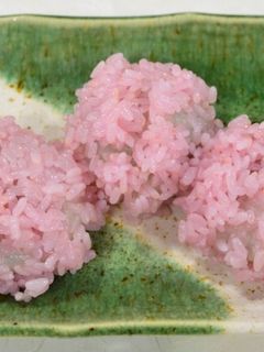 おこわだんご~食紅~-レシピのメイン写真