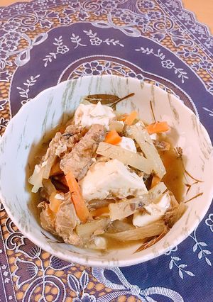 サバ缶(味噌)と大根と豆腐の煮物☆彡.。-レシピのメイン写真