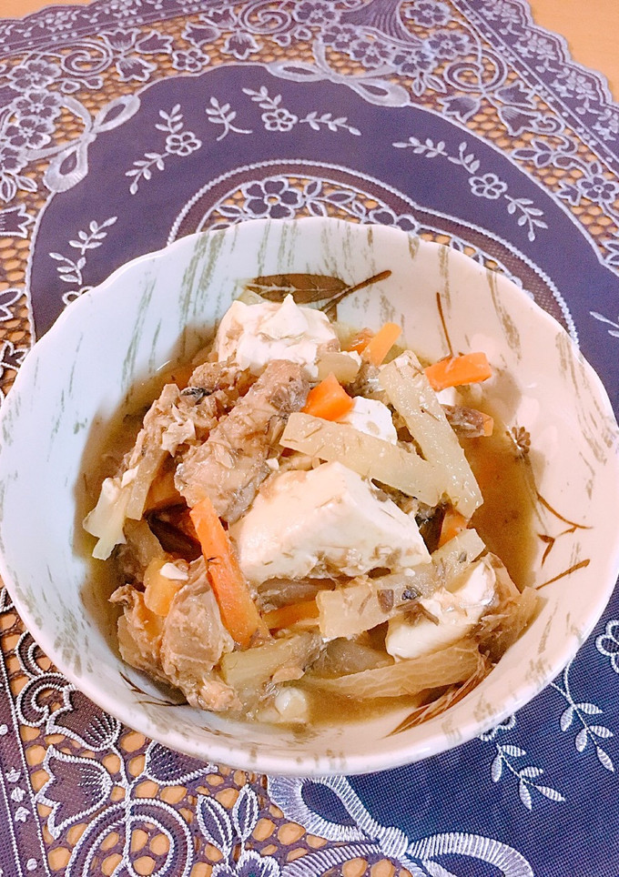 サバ缶(味噌)と大根と豆腐の煮物☆彡.。-レシピのメイン写真
